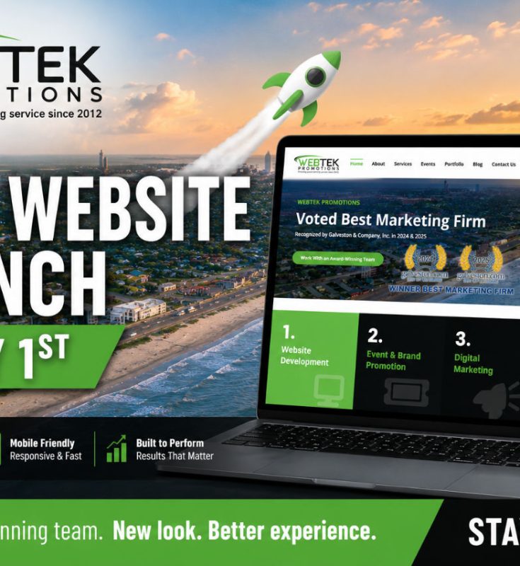 WebTek Promotions Launches Our Brand New Website